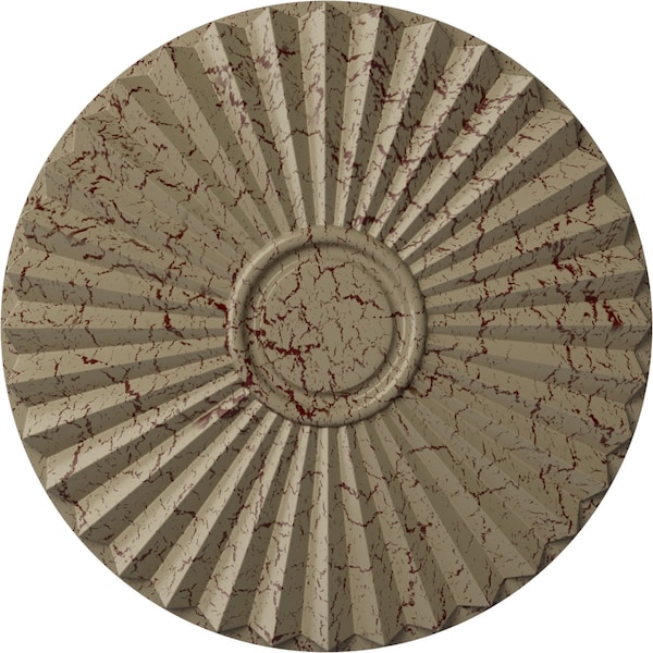 Ekena Millwork Shakuras Ceiling Medallion (For Canopies up to 5"), 19 3/4"OD x 1 3/8"P, Gobi Desert Crackle CM20SHGDC - main